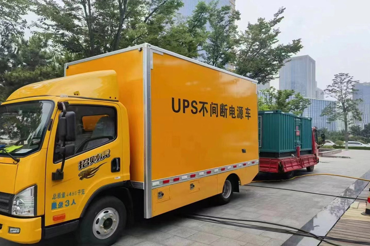 济阳发电机租赁施工现场